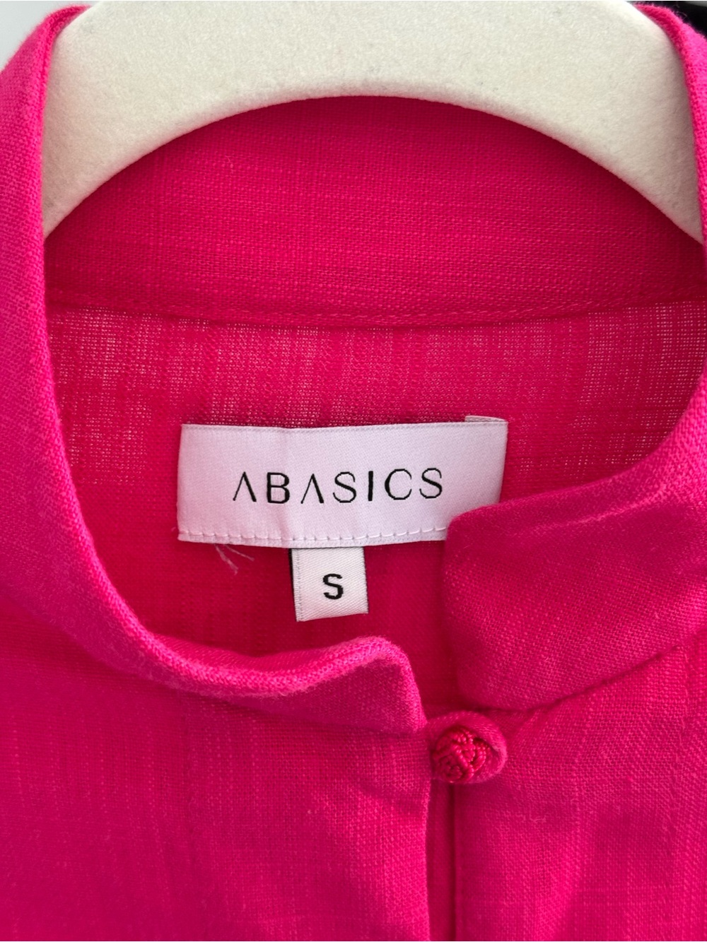 Bright Fuchsia Button-Front Two-Piece Set - Picture 2 of 5
